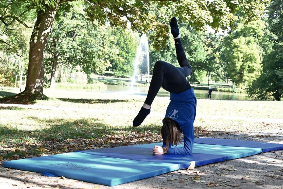 Faltmatte-Power-Übung