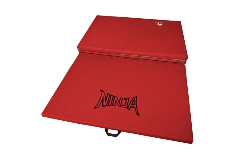 Ninja-Faltmatte - rot - 4-teilig - ausgeklappt ergibt die Matte eine Gesamtfläche von 320 x 120 x 4 cm