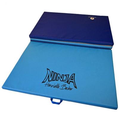 Ninja-Faltmatte-Special in blau-dunkelblau - 4-teilige Faltmatte mit einer extra Breite von 120 cm