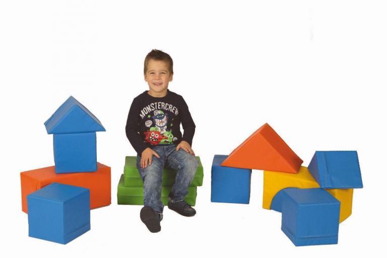 Bausteinsatz-Kalle - Großbausteine Mini für Kleinkinder bis 2 Jahre