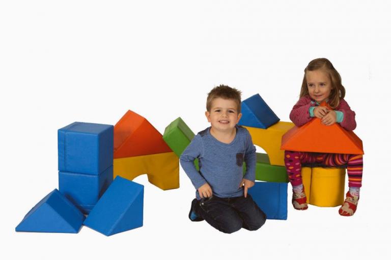 Bausteinsatz-Hannah-Mini - Großbausteine Mini für Kleinkinder bis 2 Jahre