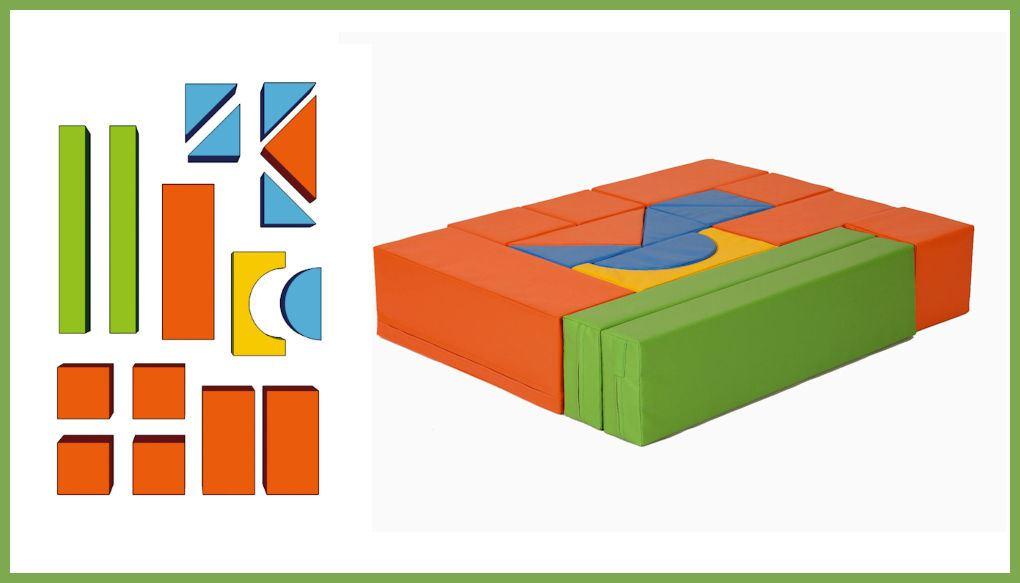 Bausteinsatz-Lukas - Großbausteine Mini für Kleinkinder bis 2 Jahre