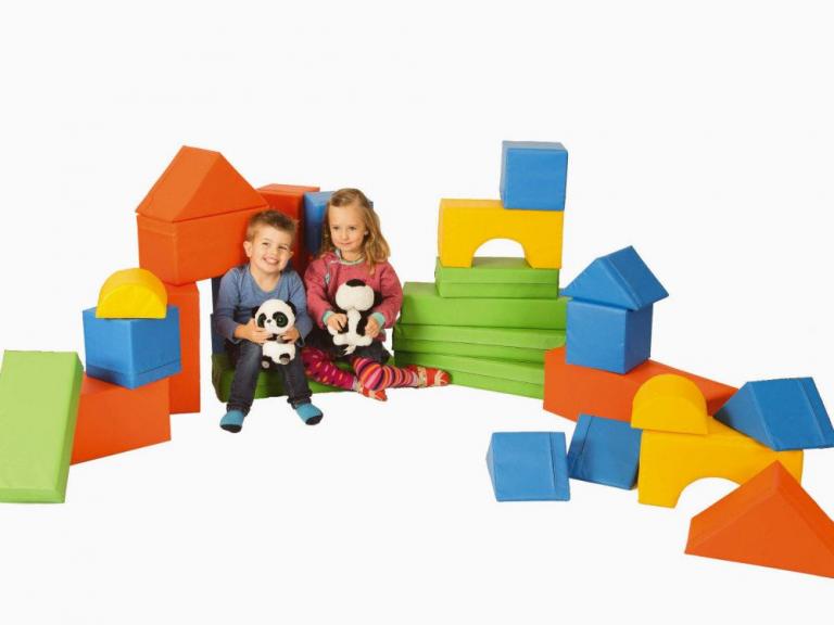 Bausteinsatz-Maja-Mini - Großbausteine Mini für Kleinkinder bis 2 Jahre