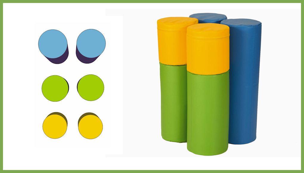 Bausteinsatz-Lene-Bänfer - Großbausteine Medi werden empfohlen für Kinder zwischen 2 und 4 Jahren