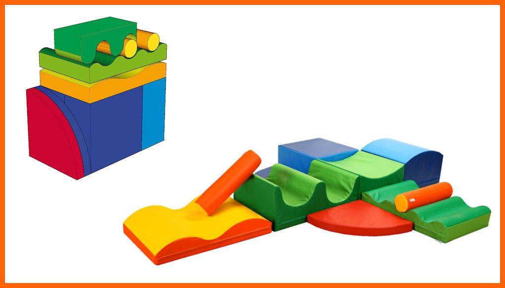 Bausteinsatz-Nina-Bänfer - Großbausteine Medi werden empfohlen für Kinder zwischen 2 und 4 Jahren