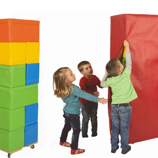 Bausteinsatz-Carlo-Bänfer-Medi - Großbausteine Medi werden empfohlen für Kinder zwischen 2 und 4 Jahren