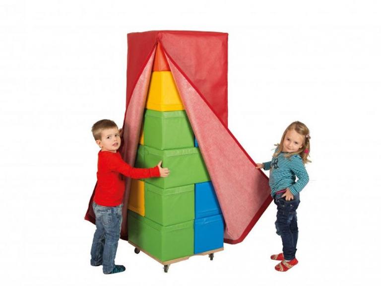 Bausteinsatz-Carlo-Hülle - Großbausteine Medi werden empfohlen für Kinder zwischen 2 und 4 Jahren