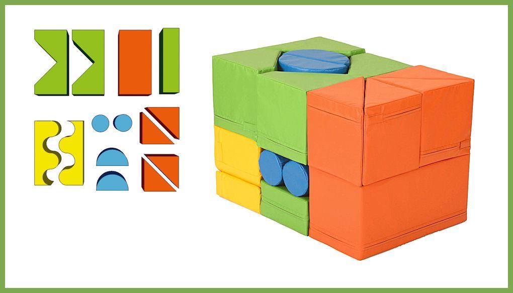 Bausteinsatz-Marta-Medi - Großbausteine Medi werden empfohlen für Kinder zwischen 2 und 4 Jahren