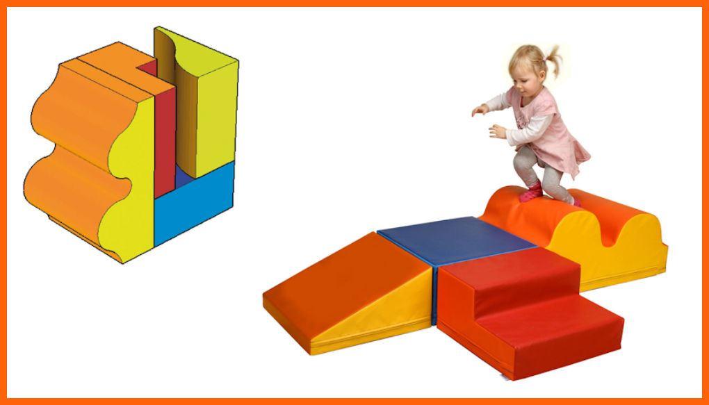 Bausteinsatz-Ria-Medi - Großbausteine Medi werden empfohlen für Kinder zwischen 2 und 4 Jahren