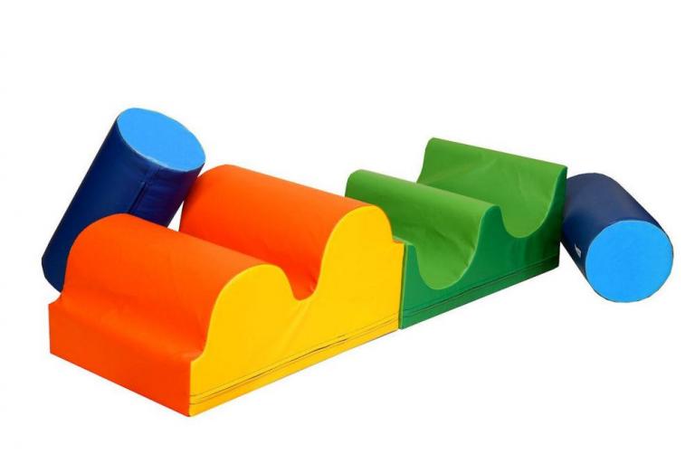 Bausteinsatz-Simon-Bänfer - Großbausteine Medi werden empfohlen für Kinder zwischen 2 und 4 Jahren