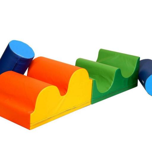 Bausteinsatz-Simon-Bänfer - Großbausteine Medi werden empfohlen für Kinder zwischen 2 und 4 Jahren