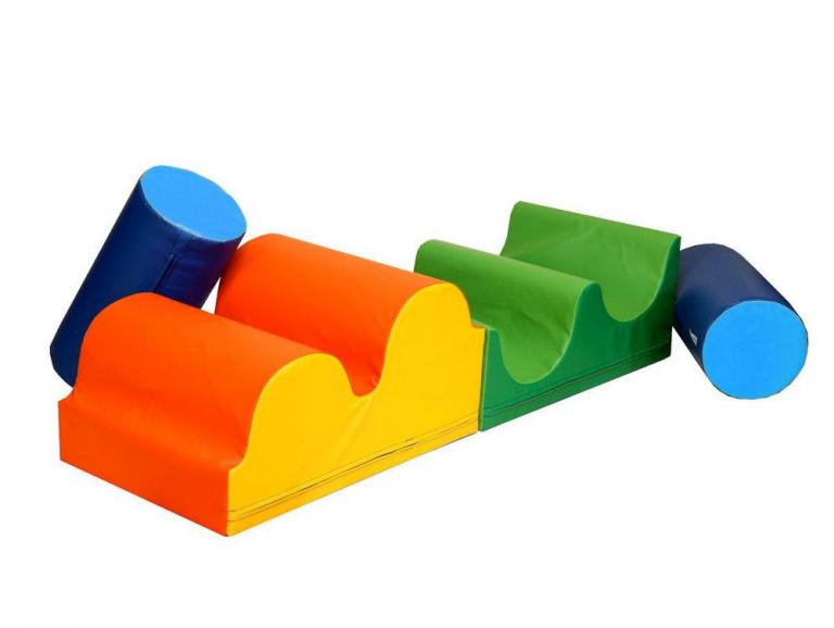 Bausteinsatz-Simon-Bänfer - Großbausteine Medi werden empfohlen für Kinder zwischen 2 und 4 Jahren