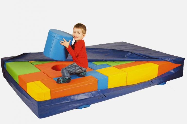 Bausteinsatz-Lorenz-Maxi-Bänfer - die Großbausteine MAXI für Kinder ab 4 Jahren sind die am meisten verbreiteten Baumodule