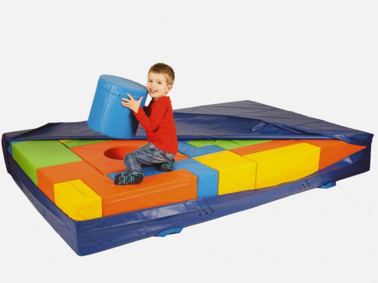 Bausteinsatz-Lorenz-Maxi-Bänfer - die Großbausteine MAXI für Kinder ab 4 Jahren sind die am meisten verbreiteten Baumodule