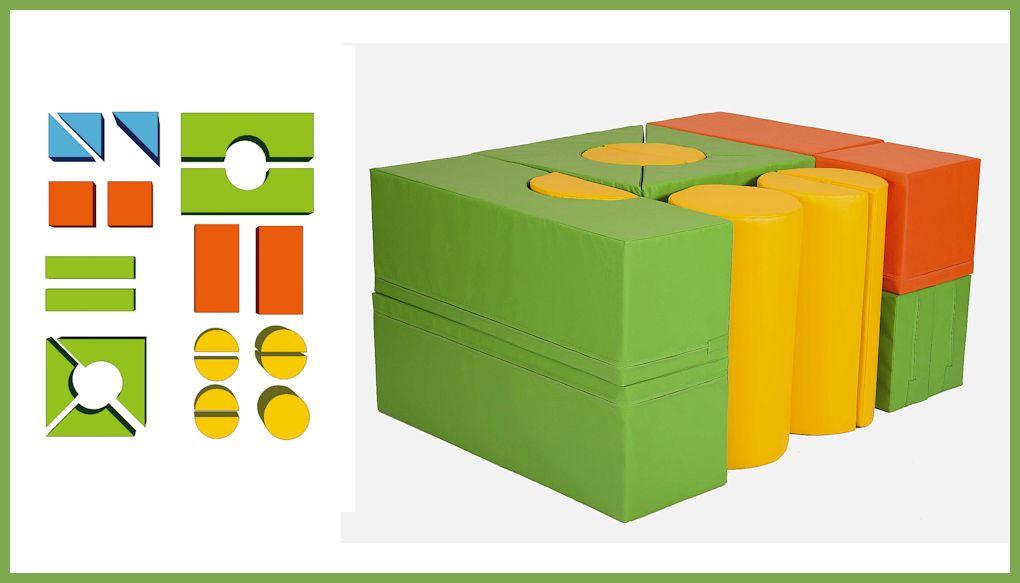 Bausteinsatz-Trixi-Maxi-Bänfer - die Großbausteine MAXI für Kinder ab 4 Jahren sind die am meisten verbreiteten Baumodule