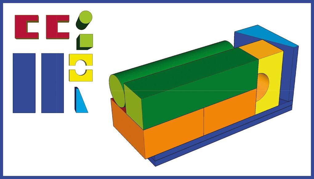 Bausteine Maxi - Felix - Bausteinsatz - die Großbausteine MAXI für Kinder ab 4 Jahren sind die am meisten verbreiteten Baumodule