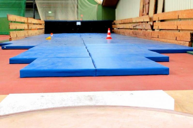 Kugelstossmatten für die Halle