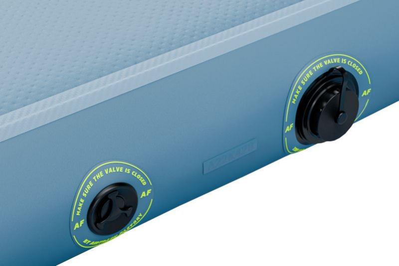 Ventile zum Befüllen der AirTrack Bahn