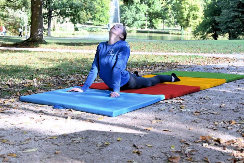 Faltmatte - bunt - Klappmatte praktisch im Transport und in der Aufbewahrung sehr platzsparend