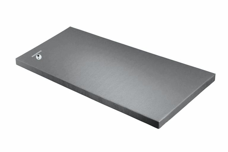 Schulturnmatte-grau - mit einem festen Verbundschaumkern für gute Kraftabbauwerte 