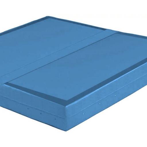 Bouldermatte-Connect-hellblau - mit optimalen Dämpfungseigenschaften - original turnmatte.com