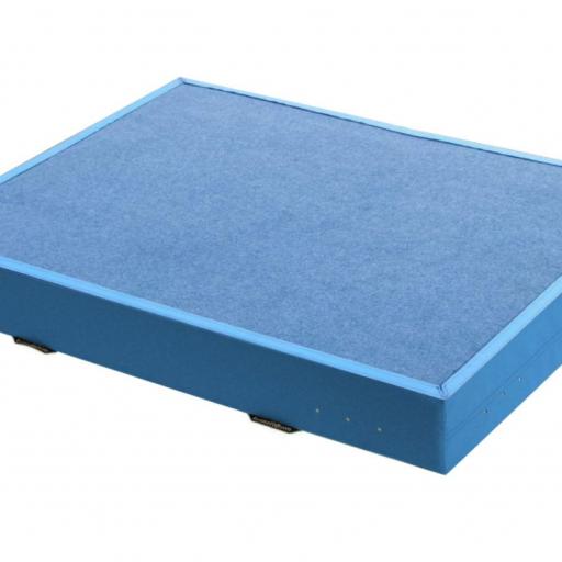 Niedersprungmatte-blau-hellblau - mit optimaler Dämpfung und Härtegrad