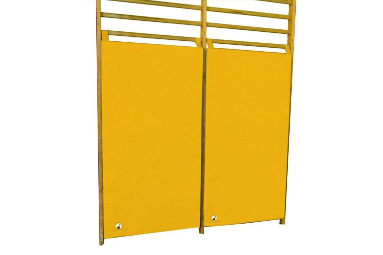 Prallschutzmatten-fuer-Sprossenwaende-gelb - zur Sicherheit von kleinen und großen Sportlern