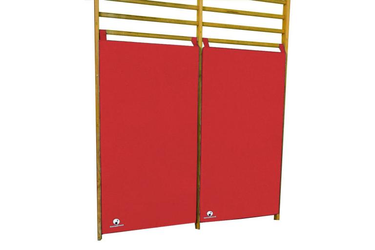 Prallschutzmatten-fuer-Sprossenwaende-rot - zur Sicherheit von kleinen und großen Sportlern