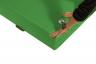 Auch unsere Weichbodenmatten haben integrierte Tragegriffe - Matte hier in gruen.