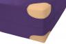 Extra robust durch 8 hochwertige Lederecken: unsere Weichbodenmatte in lila.