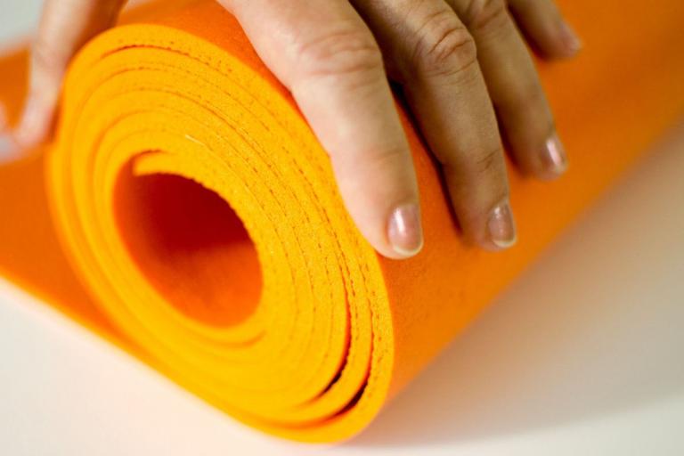 Yoga-Matte - safran - Premium - überzeugt durch ihre hohen Dämpfungseigenschaften und Strapazierfähigkeit 