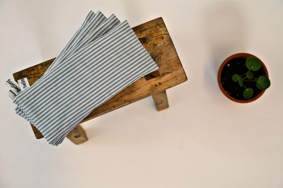 augenkissen gestreift